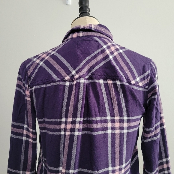 Rails Hunter Navy Petal Pink button down - Picture 6 of 8